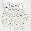 51pcs Gothic Punk Ring Set For Women Men Fashion Butterfly Heart Snake Design Match Ring Daily Wear Halloween Jewelry Gifts New