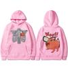 Japanese Anime Chainsaw Man Denji Pochita Skeleton Funny Graphic Hoodie Unisex Clothing Cartoon Casual Oversized Sweatshirt