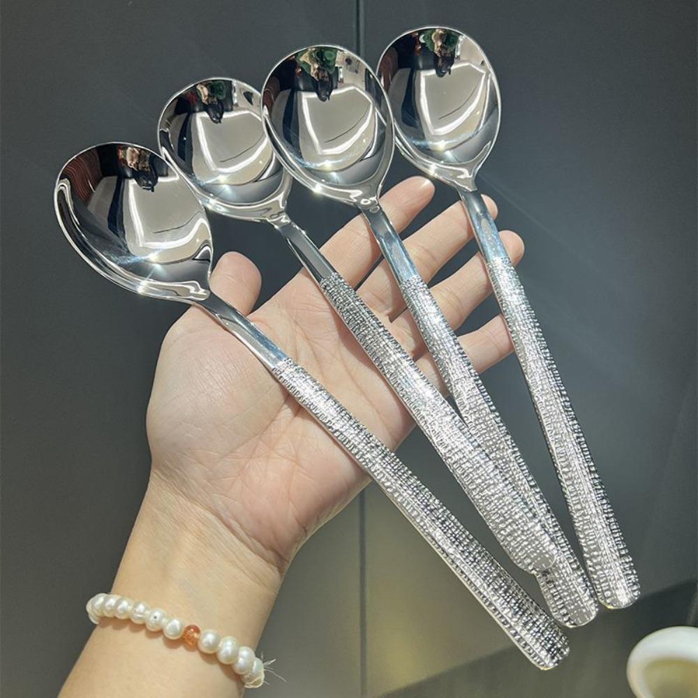 Tableware Dessert Spoon Stirring Spoon Ice Cream Spoon New Soup Scoop