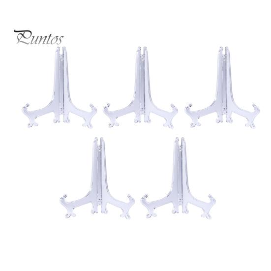 

2/5/10 шт. прозрачные пластиковые держатели тарелок треугольной структуры, стабильная поддержка, складные подставки для свадеб, домашнего декора, дней рождения 6