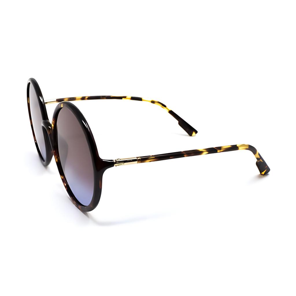 Dior Round Sunglasses With Patterned Temples Women sunglasses Tortoise SOSTELLAIRE3