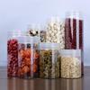 Plastic Packing Bottle Pet Clear Empty Seal Bottle Circular Bucket Storage Biscuit Jar Food Grade Sealed Cans Tank Container