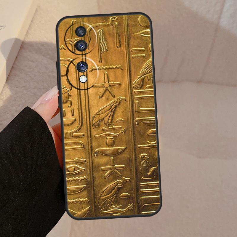 Egyptian Hieroglyphics For Honor Magic 8 Pro 6 5 7 Lite Case For Honor 400 200 90 70 50 X8c X8b X9a X9b X9c X9d Win
