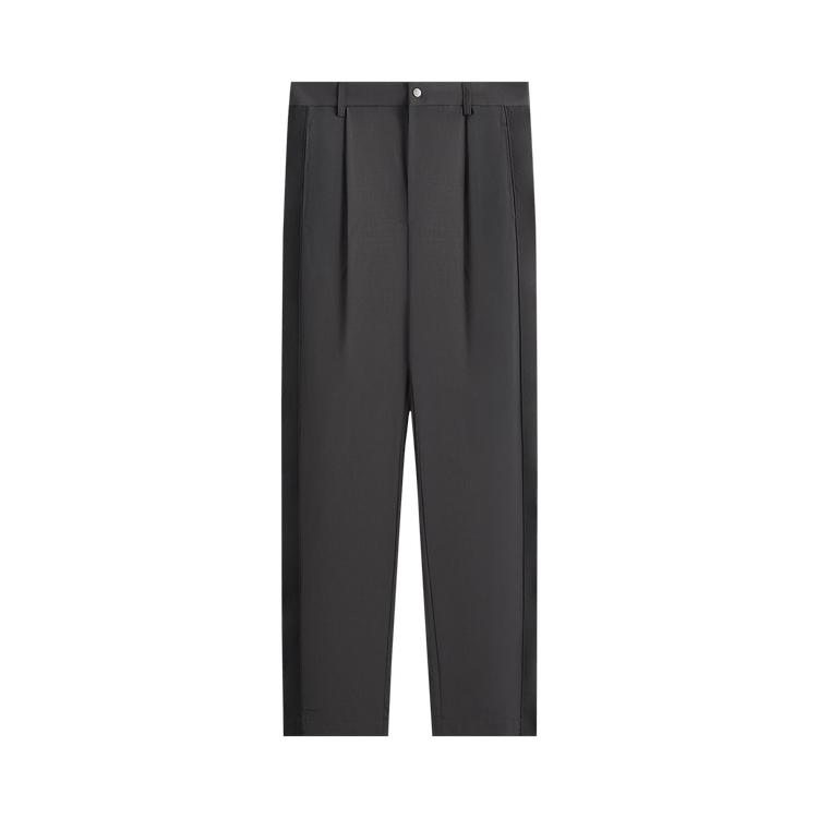 Kith & Kin Tropical Wool Callum Trouser Carbon Men Bottoms Black KHM060862-016
