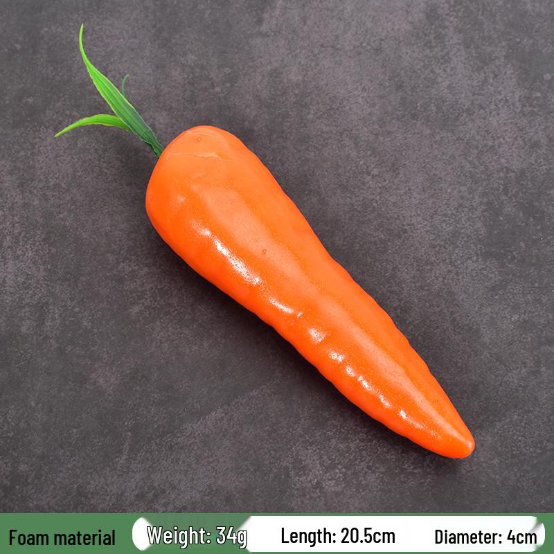 Plastik Rettich und Karotte Künstliches Gemüse Ausstellungsmodell für Bildung und Dekoration
