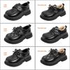 Kids' Black Leather Loafers - Soft Sole with Velvet Lining for Boys and Girls