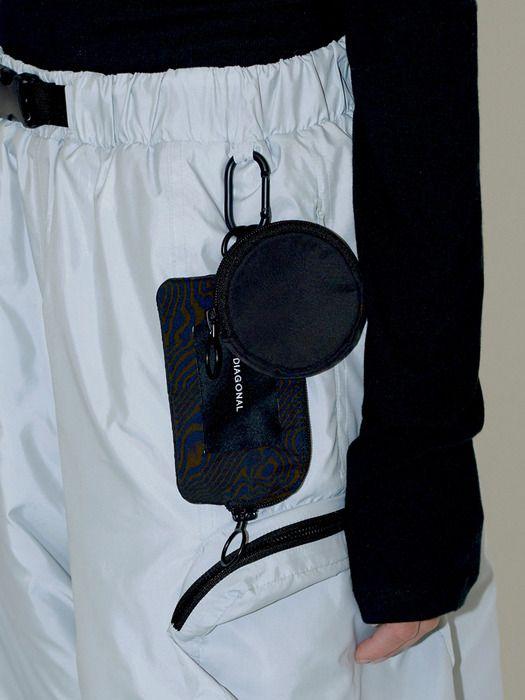 

DIAGONAL WALLET KEY RING (black) BLACK