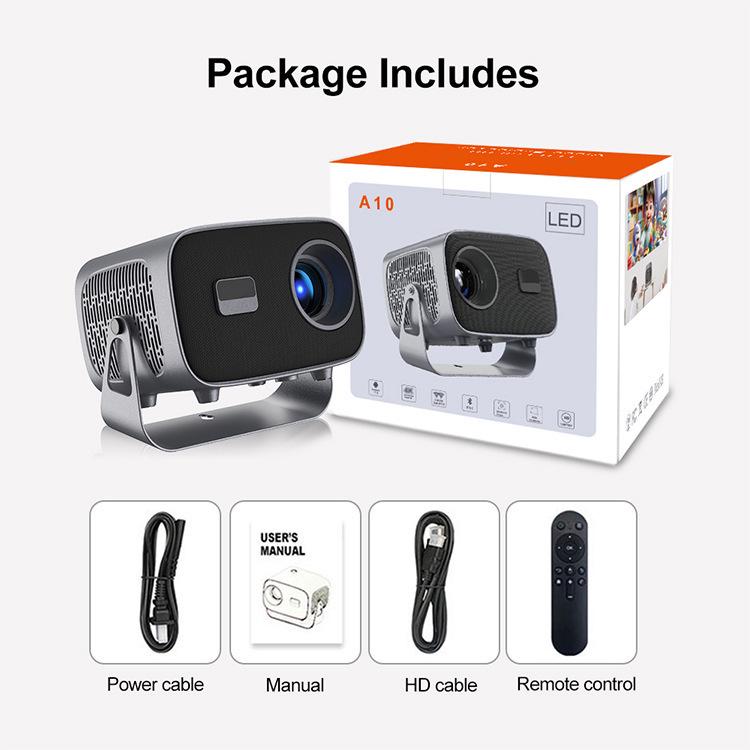 Yuntai A10 Tragbarer HD Smart Home Theater Projektor 1080P