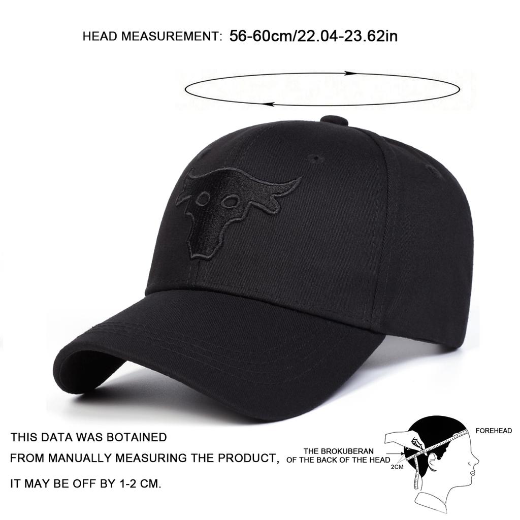 New Bull Head Embroidery Five Sided Baseball Cap Couple Outdoor Adjustable Hat Leisure Travel Sunscreen Hats Sports Caps