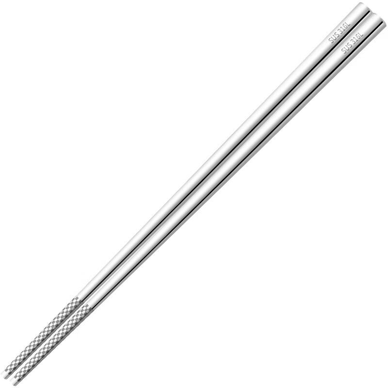 OULOTI 316L Medical Grade Extra Thick Stainless Steel Chopsticks