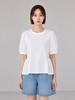 PAIGEFLYNN Shirred Color Block Flare T-Shirt_S6Bts038C