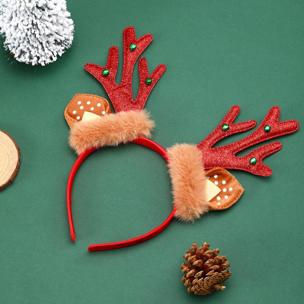 Christmas Ears Antlers Bells Headband Headband Party Decorations Children's Gifts