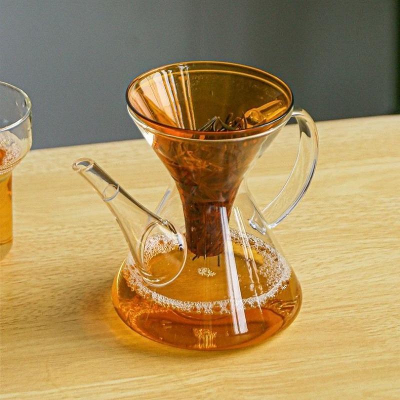 1PC Kung Fu Tea Quick Brewing Pot New High Temperature Resistant Glass Tea Separation Brewing Pot Household Products