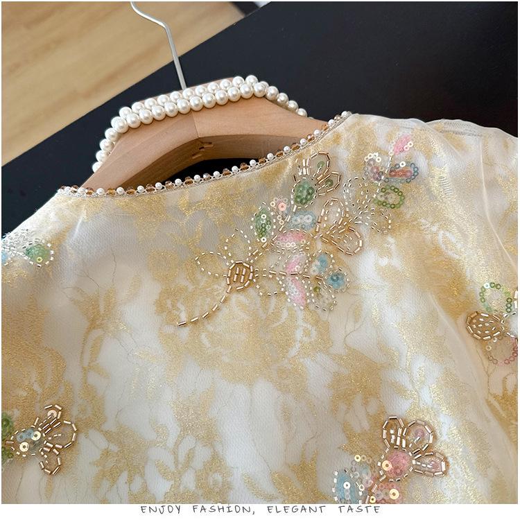 Premium Silk Satin Plus Size Jacket for Middle-aged Women - New Chinese Style, Elegant Spring/Summer Wear