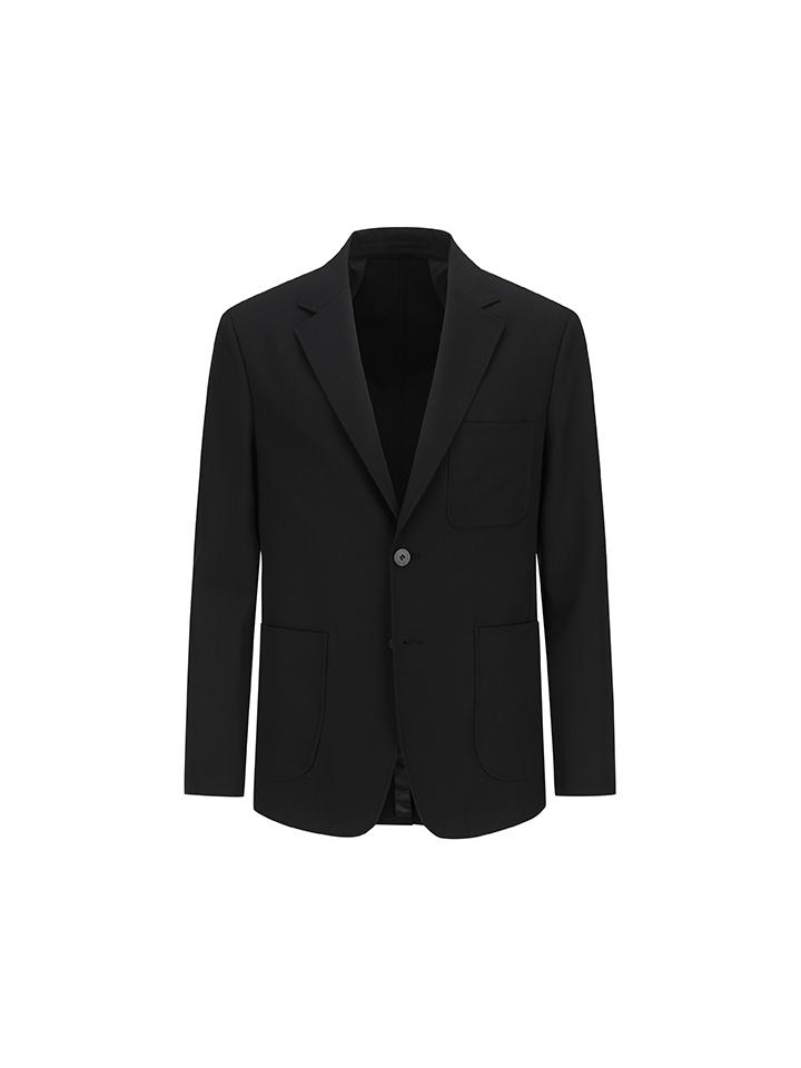 And Z Men'S) Two-Button Single Set-Up Jacket_Ble2Kg1501