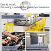 10AN O Ring, ORB Bung, Aluminum AN10-10AN O Ring Weld Bung Female ORB OD: 1.365in Weld Aluminum Ring Female Weld On Bung Fitting Adapter