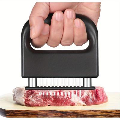 48 Blade Meat Tenderizing Tools - Stainless Steel Needle Meat Tenderizer for Beef, Pork, Turkey, Fish - Durable Kitchen Utensils To Improve Marinade