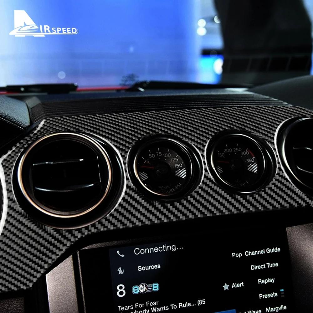 Αυτοκόλλητο Για Ford Mustang 2015-2022 Πραγματικό Ανθρακόνημα Κάλυμμα Ταμπλό Αυτοκινήτου Εσωτερική Διακόσμηση Πίνακα Οργάνων Αυτοκίνητο RHD LHD