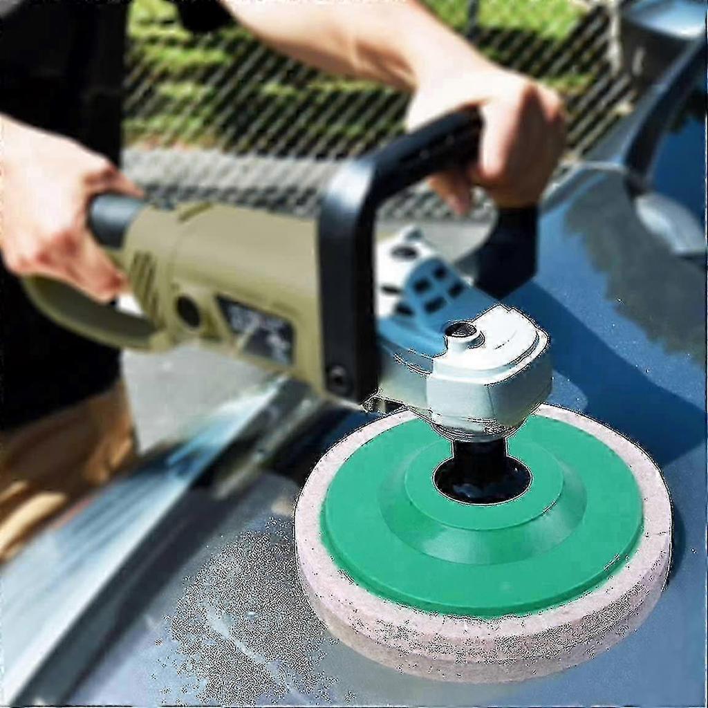 2025 10pcs Dia 100mm Polishing Wool Wheel Pad Buffer Disc Bore Dia 16mm_ZKD22