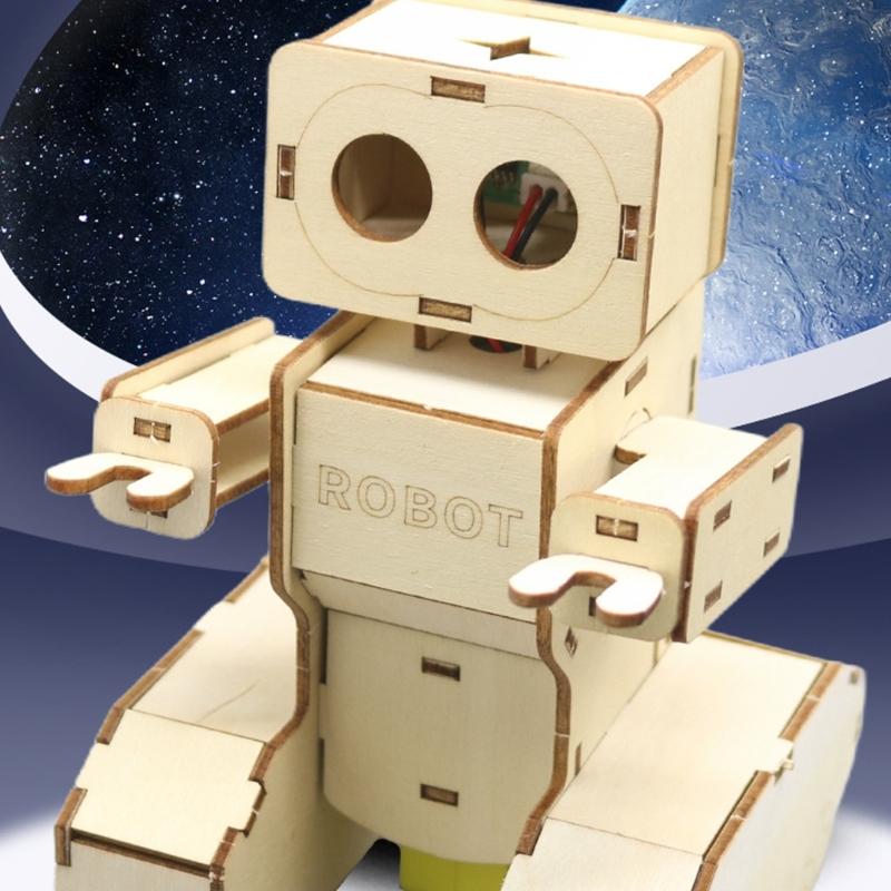 Wooden Fun Voice Activated Robot Physics Teaching Tool With Voice Control And Multiple Functions For Classroom Use
