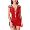 Women's Polyamide Spandex Solid Above Knee Baby Doll Lingerie