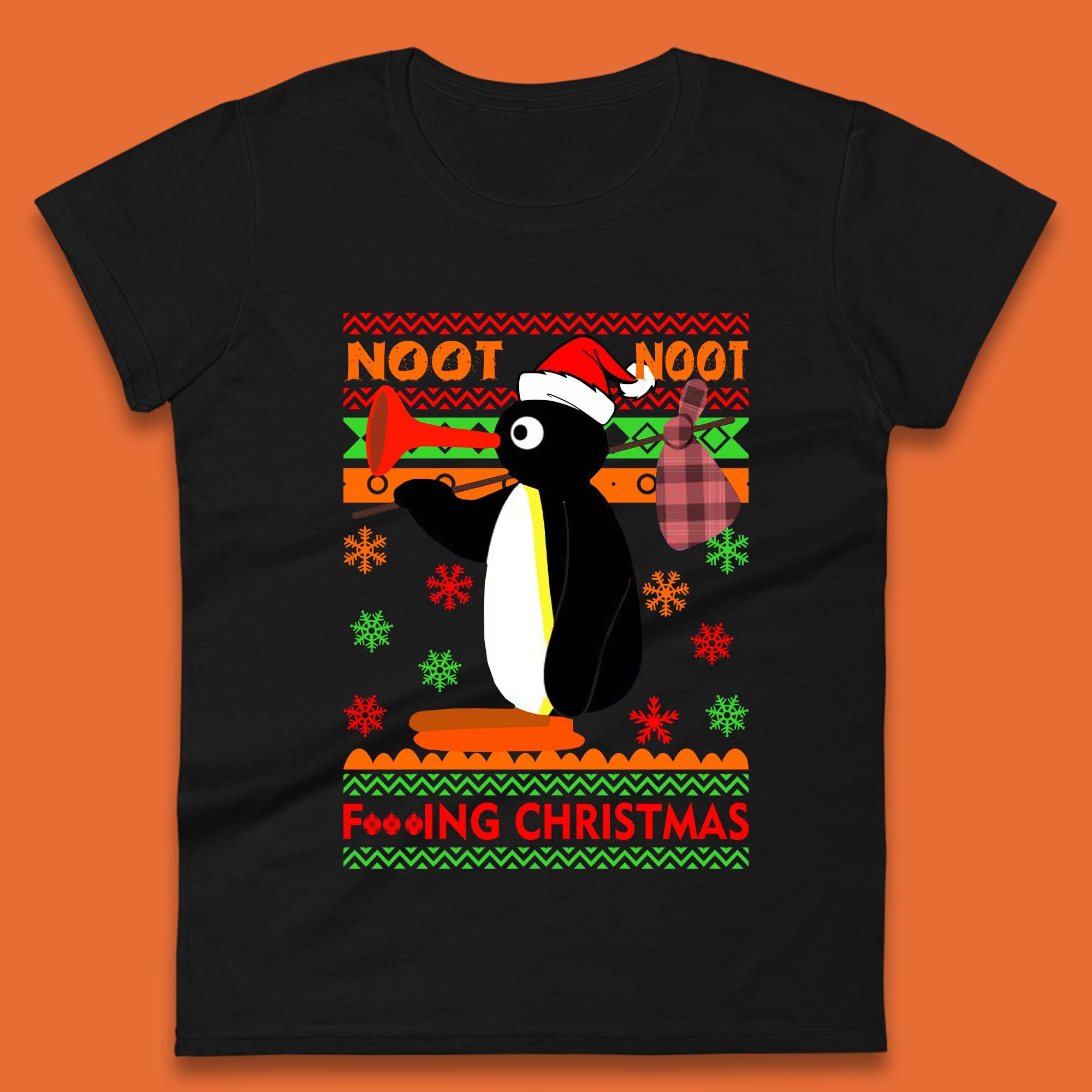 Noot Noot Penguin Christmas Womens T-Shirt Mens Tops Tees Unisex 2XL