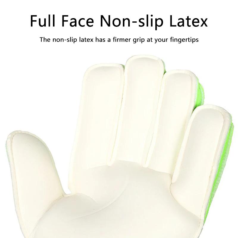 Childs Professional Goalkeeper Gloves Kids Football Latex Thickened Protection Goalkeeper Gloves Soccer Goalie Non-slip Gloves