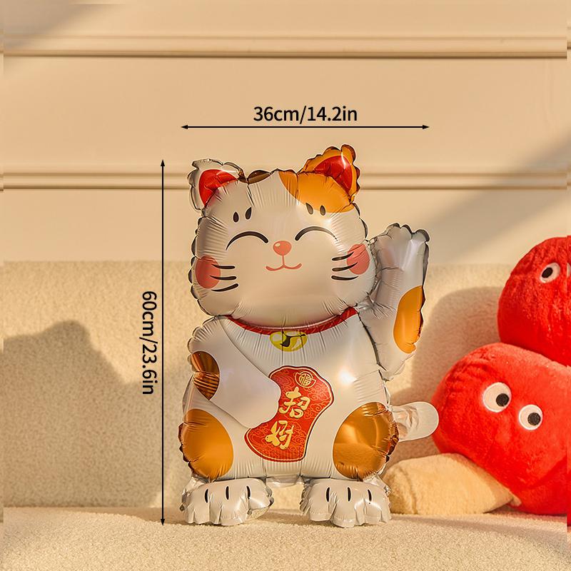 2026 Chinese New Year Decoration God of Wealth Balloon Lunar Year Aluminum Film Standing Balloons Spring Festival Balloon Decor