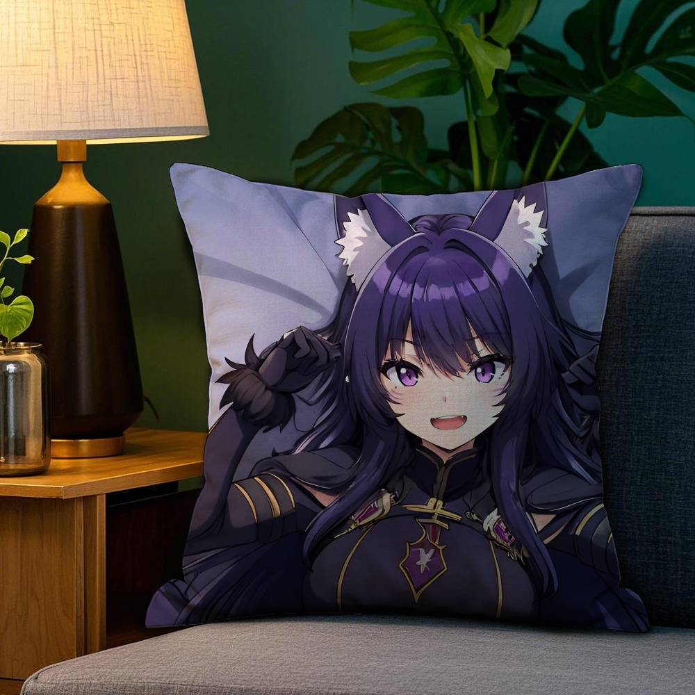 Anime E-Eminenz in S-Schatten Kissenbezug Milbenabweisender Kissenbezug Unsichtbarer Reißverschluss Seidig kurzer Plüsch Sofakissenbezug