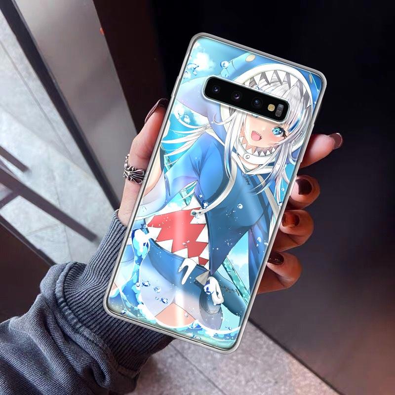Japan Anime Hololive Gawr Gura Phone Case For Samsung Galaxy S26 S25 Edge S24 S23 Ultra S22 Plus S21 S20 FE Soft TPU Back Cover