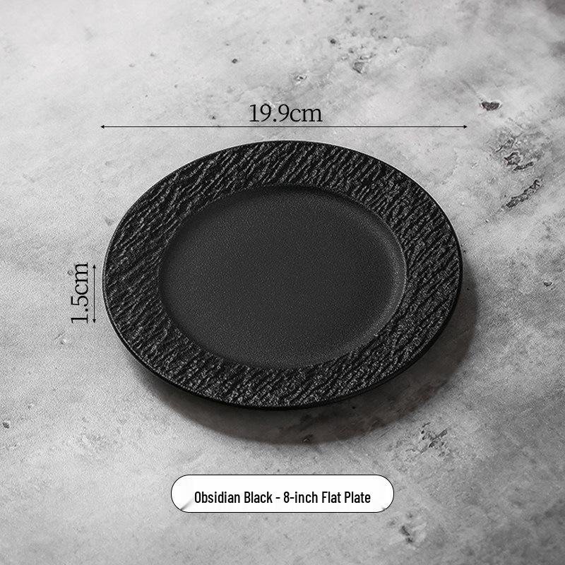 High-End Japanese Western-Style Straw Hat Plate for Pasta, Soup, and Dinner