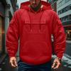 Men's Cargo Hoodie | Drawstring Multi-Pocket, Solid Color For Outdoor & Casual Wear