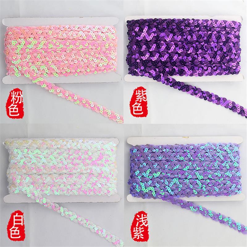 1.5cm Sequin Lace Accessory Sequines Strip Clothing Stage Performance DIY Handmade Decorative Ribbons Strip