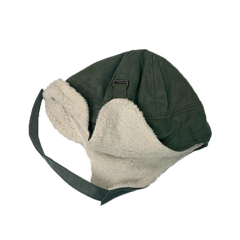 Lei Feng Hat Women's Winter Korean Version Cute Thickened Warm Cycling Hat Ski Plus Velvet Windproof Ear Protection Cold Hat Couple