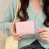 Korean Student Card Card Bag Cute Short Wallet Women Bow Leather Money Holder Wallet Three Fold Wallet Card Holder Coin Purse