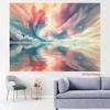 2D Abstract Cloudscape Backdrop Colorful Lake Photo Studio Background