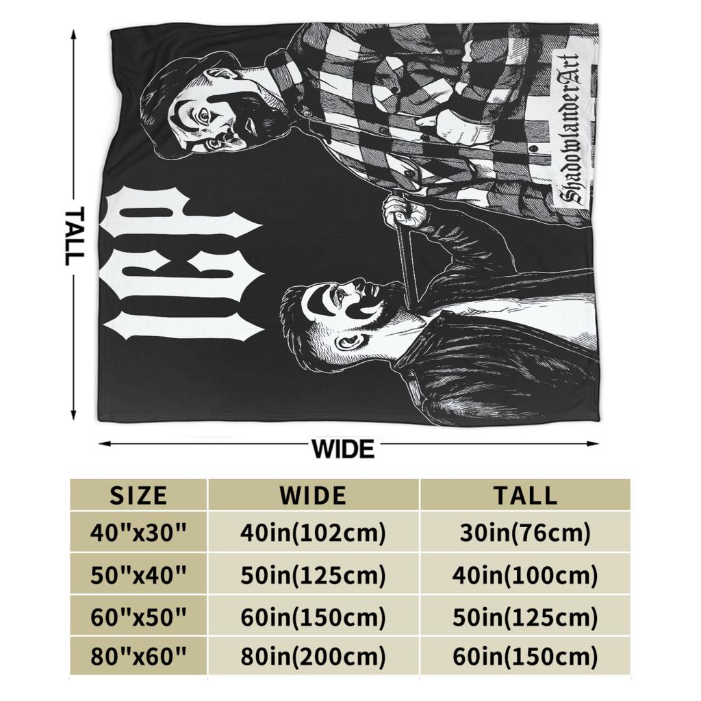 Insane Clown Posse Band Flannel Blankets Winter Warm Soft Throw Blanket for Students Couch Chair Fluffy Bedspread Sofa Bed Cover