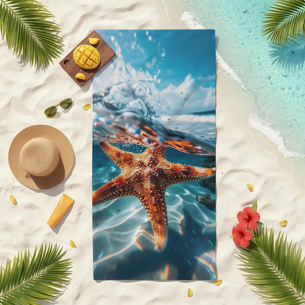 Sea Star Towel Soft Pool Gift For Travel Gym Shower Camping Quick Dry Sports Beach Towels