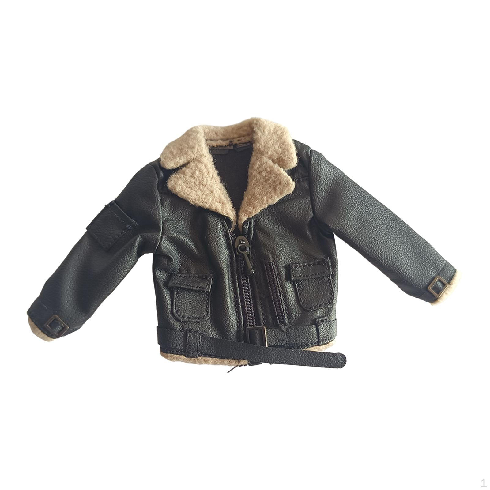 

Куртка для мужских фигурок 1/12, повседневная одежда для фигурок 6 дюймов чёрный