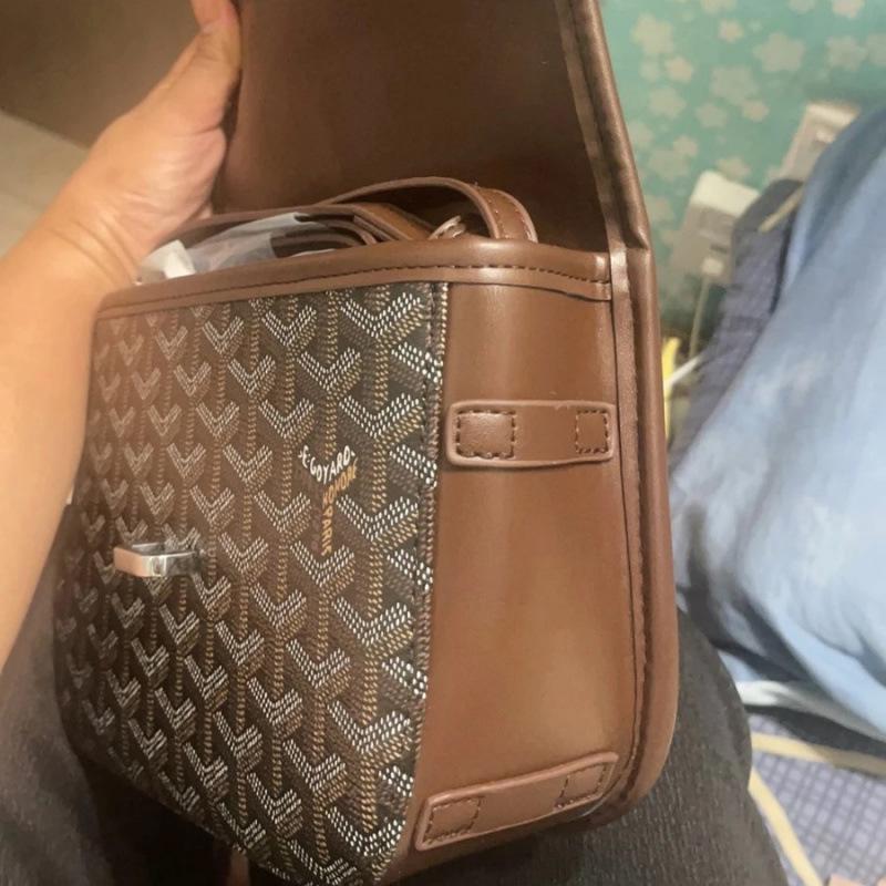 Goya Unisex Fashion Print Dogtooth Saddle Crossbody Messenger Bag