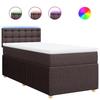 VidaXL Sommier à lattes de lit avec matelas Marron foncé 80x200 cm 3289600