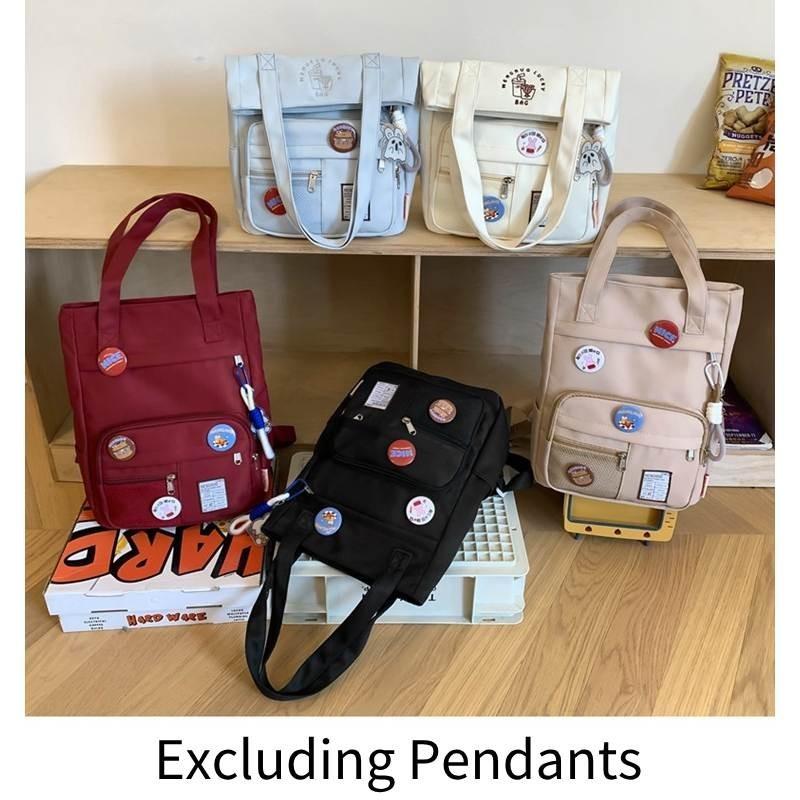 Large Capacity Japanese Style Nylon Tote Bag For Students And Commuters