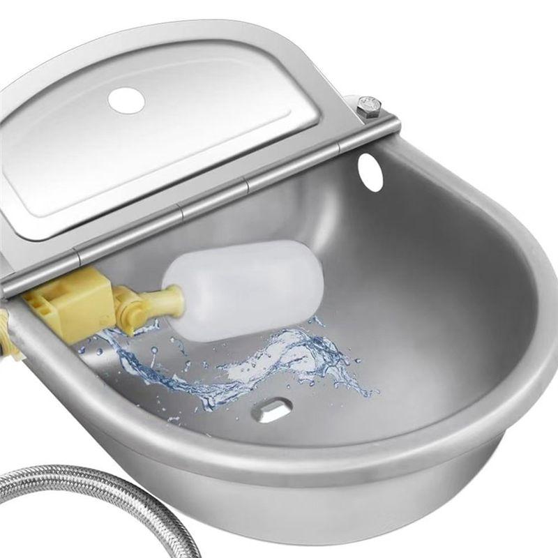 AEE4-Automatic Animal Drinking Water Bowl Livestock Farm Water Trough Dispenser Animal Utensils