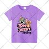 Tom and Jerry Cute T-shirts Cartoon Anime Pattern Printed Short Sleeve Unisex Summer Clothes Comfortable Breathable T-shirt Gift