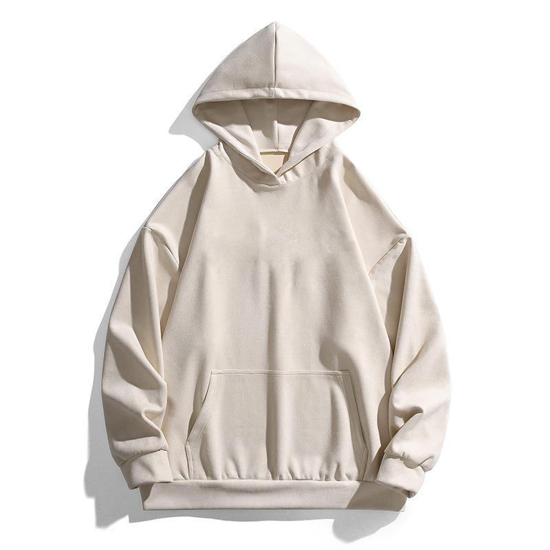 

Замшевый свитер мужской осенний новый американский модный бренд тяжелый однотонный с капюшоном парное пальто для мужчин 4XL