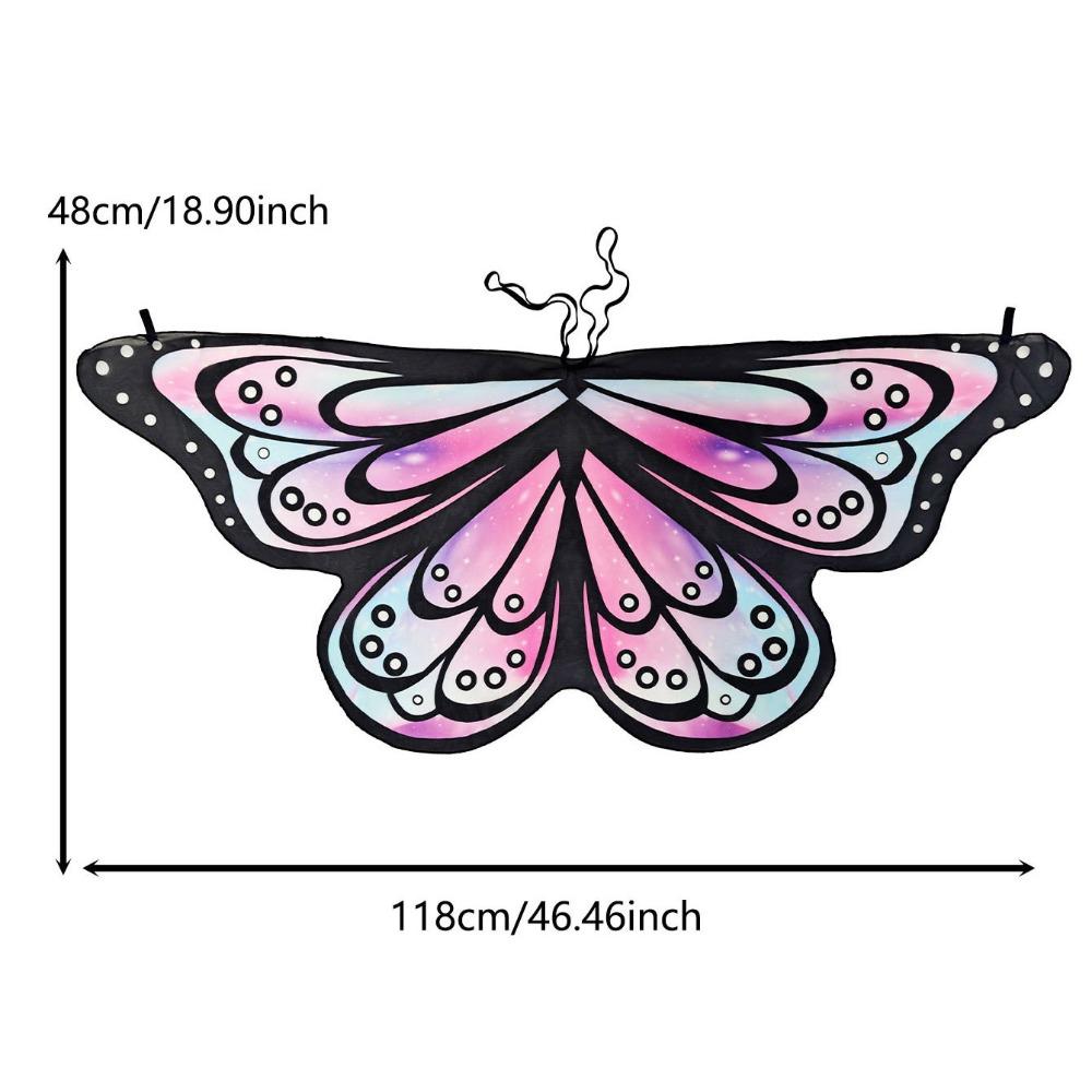 Cosplay Costume Cape Butterfly Fancy Dress Fairy Shawl  Party Accessories