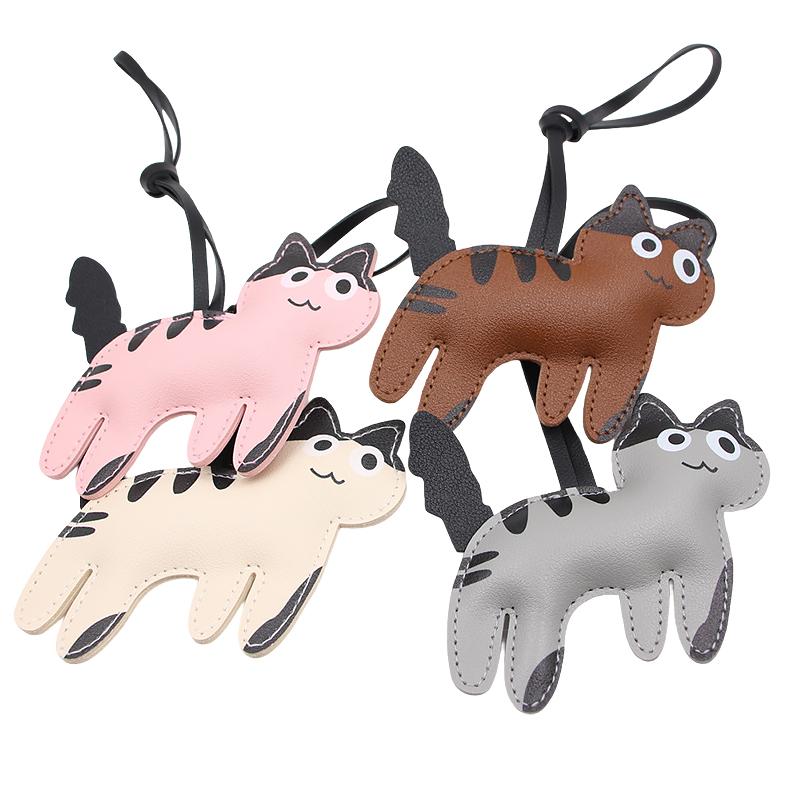 1PC/2PCS Ornament Mobile Phone Pendants Keychains Gifts For Cat Lovers Cartoon Shape Clothing Accessories Multicolor
