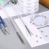 Beading Needle Set for Jewelry Making, with Needle Bottle, Thimble, Threader, Bead Cord, Tape Measure and Storage Case