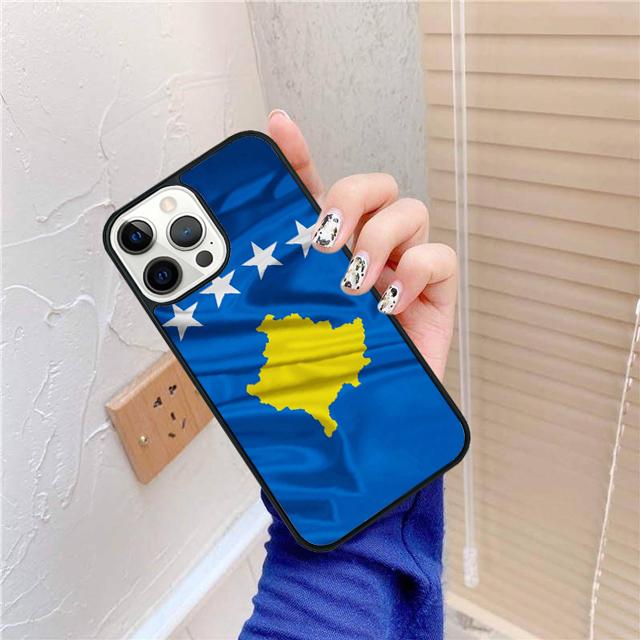 Kosovo Flag Coque Shell For iPhone 17 Air 15 16 14 13 12 Pro Max 11 Pro Max Plus Phone Case Cover