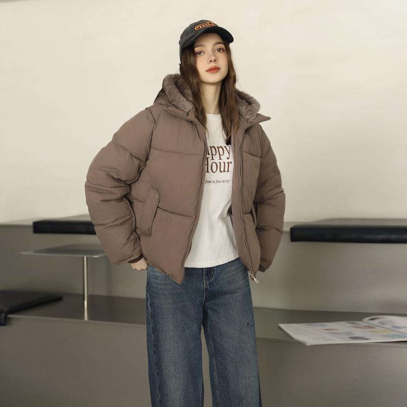 

Новое зимнее хлопковое пальто с капюшоном, Универсальное хлопковое пальто, Модная простая куртка-пуховик XXL